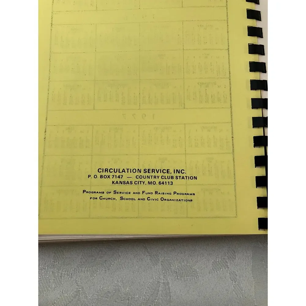 1969 Savannah United Methodist Church Cookbook Vintage Tennessee Recipes